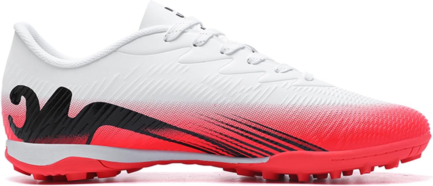 Men's High Top Soccer Shoes FG Long Spikes Adult Football Shoes Lightweight Professional Athletic Training