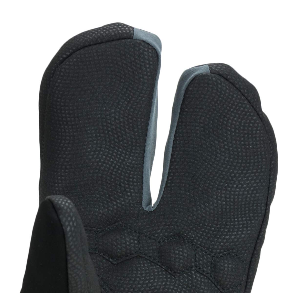 SEALSKINZ Barwick Waterproof Extreme Cold Weather Cycle Split Finger Glove, Black/Grey, L