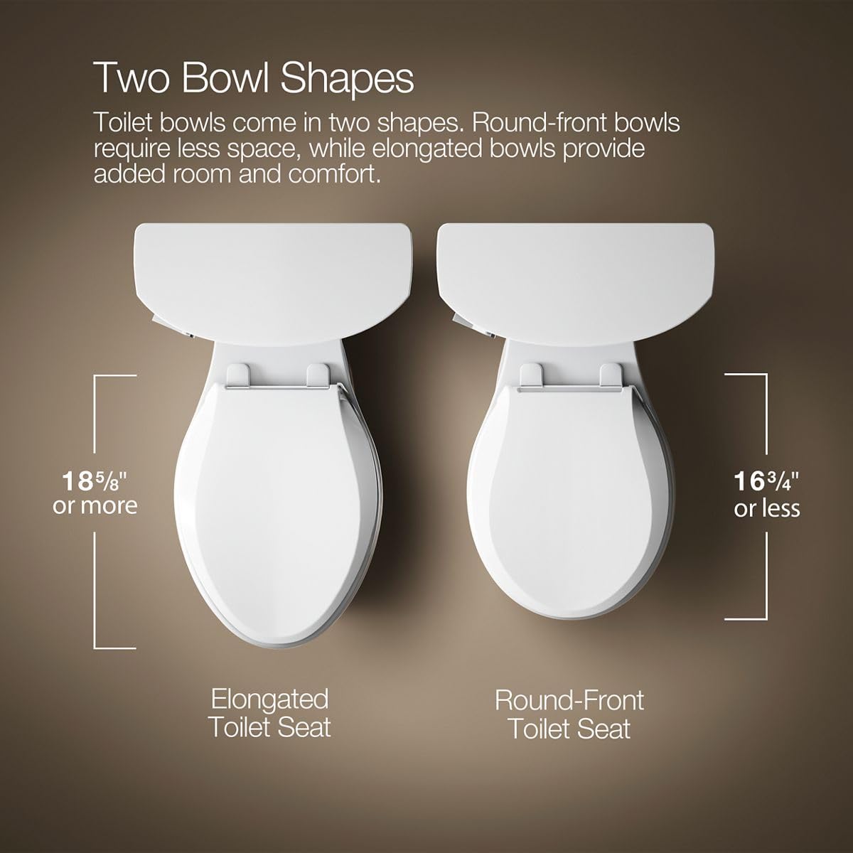 Kohler K-5481-0 Highline Comfort Height Two-Piece Round-Front 1.28 gpf Toilet with Class Five Flush Technology and Left-Hand Trip Lever White