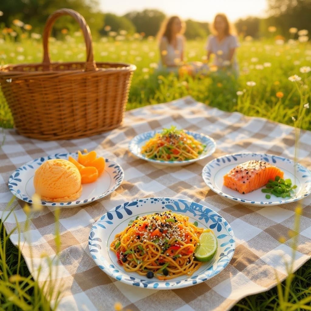 Ultra Dinner Paper Plates - 10 Inch Size | 204 Count for Convenient Dining Solutions