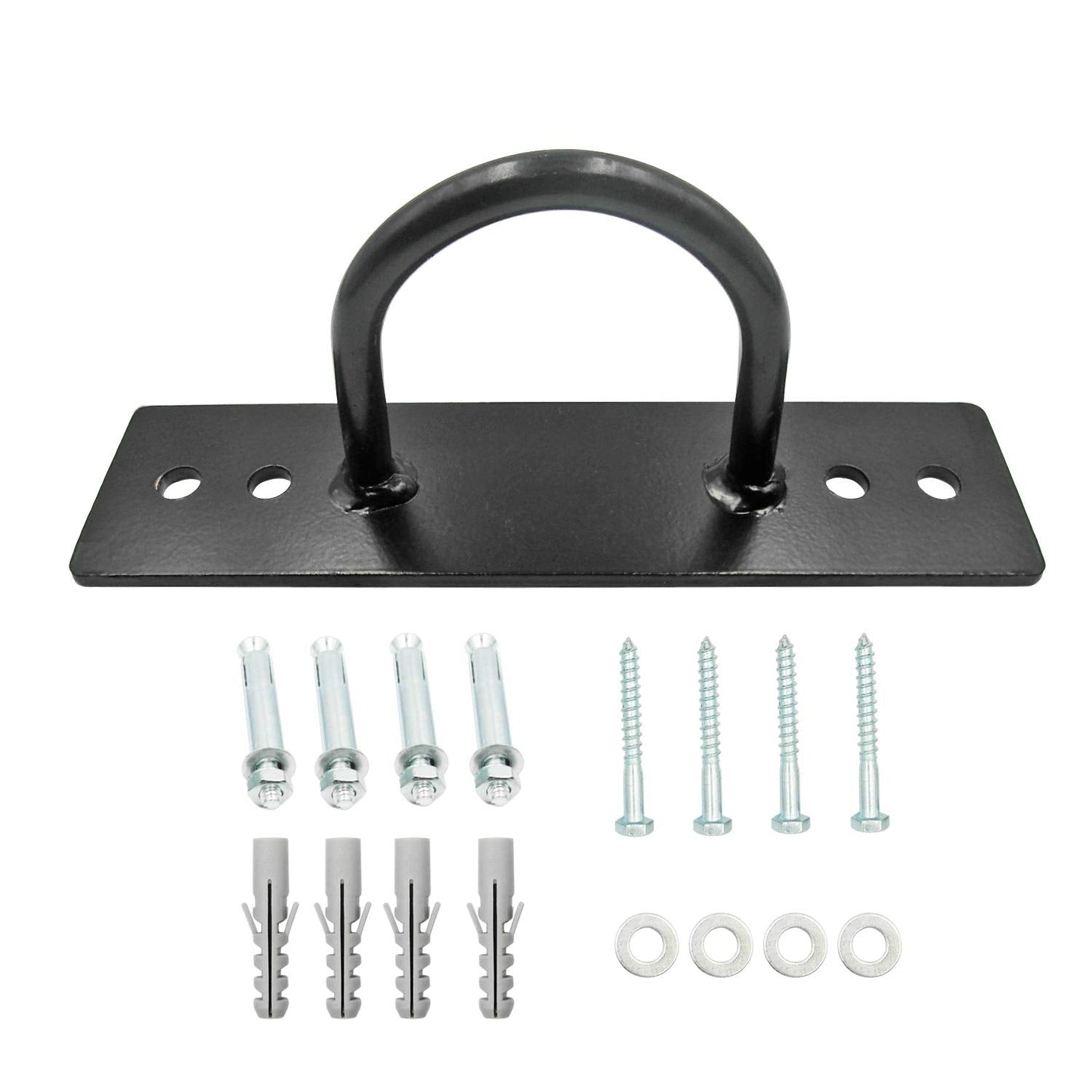 Battle Ropes Anchor, Battle Rope Wall Ceiling Mount Kit Bracket Hook for Suspension Straps Crossfit Gymnastic Rings, Body Weight Strength Training Systems, Yoga Swings Hammocks, Boxing Equipment