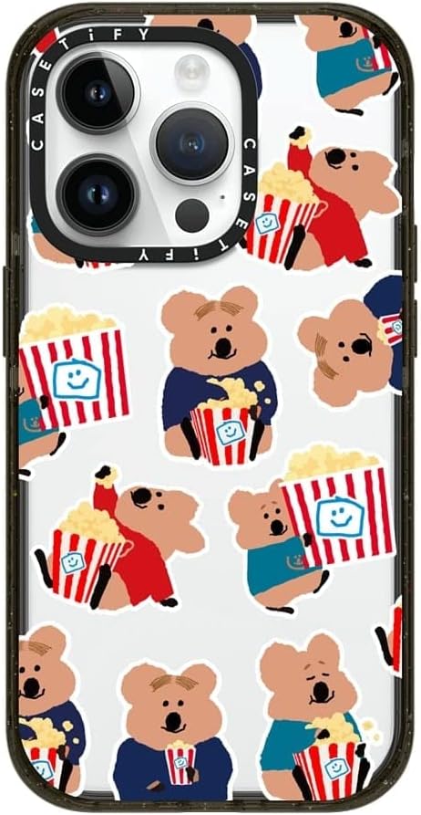 CASETiFY 14 [4X 8.2ft Impact iPhone Pro Case Military Grade Drop Tested / Drop Protection] - Snack Bar Attack - Clear