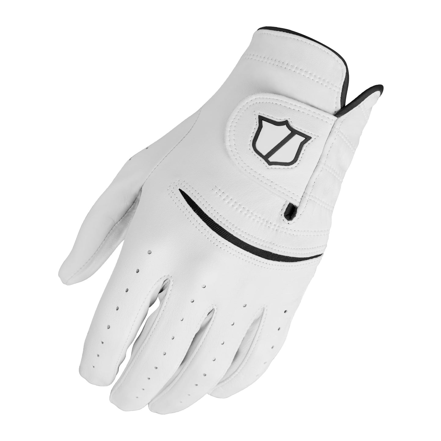 WILSON Staff Model Golf Glove - Men's Right Hand, White/Black, Medium