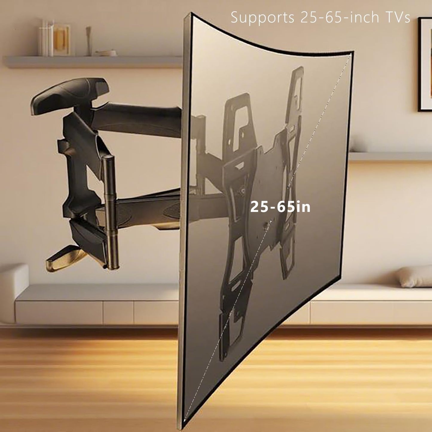 LeapMars 25-65 Inches 200 200 400 400 TV Wall Mount Bracket Adapter Monitor Stand Wall Mount for TVs Extension x to x