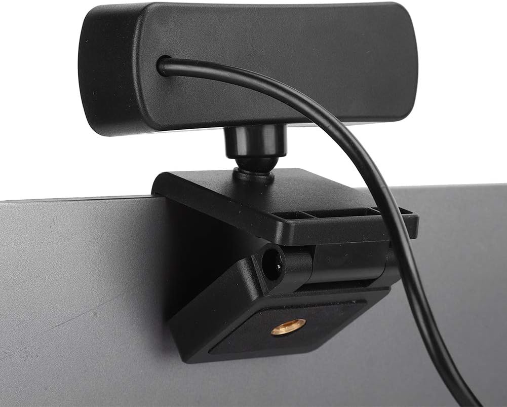 ASHATA 4K 2K 2560 1440 Webcam, Video, x Resolution, Built-in Microphone, Auto Focus, Plug and Play, Black