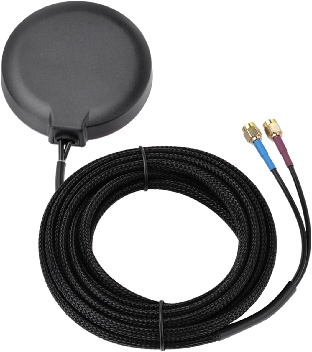 Superbat 4G 4G LTE Cellular GPS Adhesive Magnetic Mount Combination Antenna with SMA Male Connector for LTE Industrial