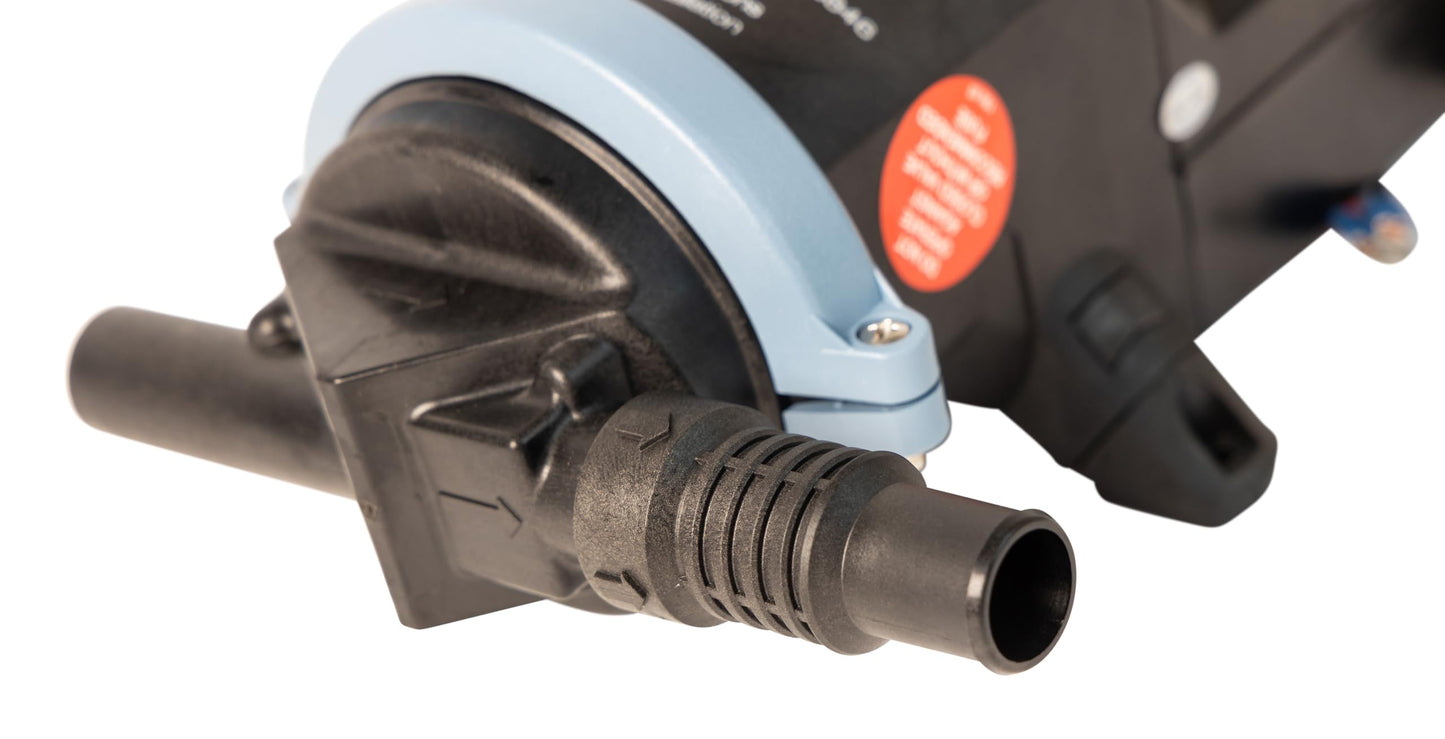 Whale BP1552 Gulper 220 Pump, Manages Gray Waste, 3.5 GPM Flow Rate, 12V DC, ¾-Inch Hose Connections, Black