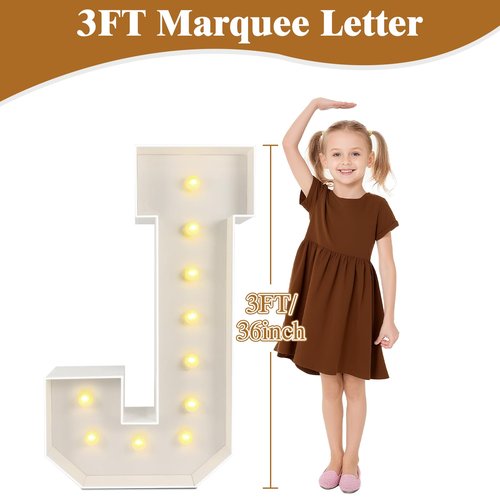 Marquee Light Up Numbers: 3FT Large Decorative Letters Signs for Party Decorations Baby Shower Birthday Wedding Engagement Anniversary, 3 Feet Tall Pre-Cut DIY Foamboard Number 1 - Easy to Assemble