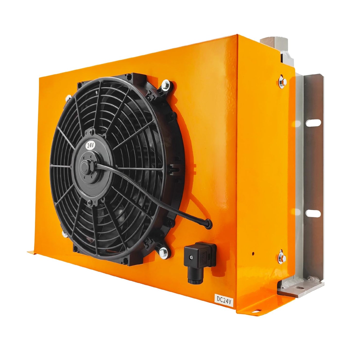 Censeanku AH1417T-CA DC24V 150L/min (40GPM) Hydraulic Oil Cooler Fan 2MPa 120W Hydraulic Air Cooler Air Cooled Oil Radiator Heat Dissipation