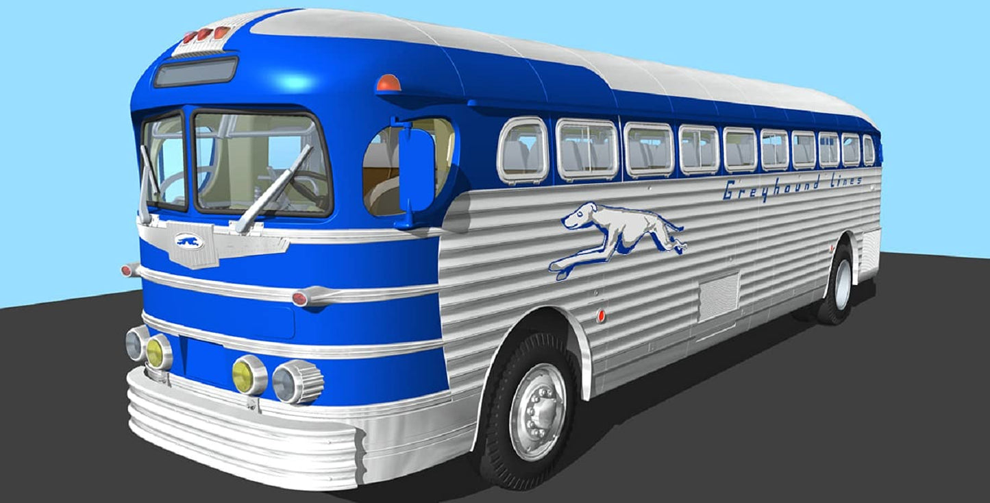 RODEN ( Ukraine ) 816 - 1/35 - 1947 PD-3701 Silverside Bus, Scale Model kit