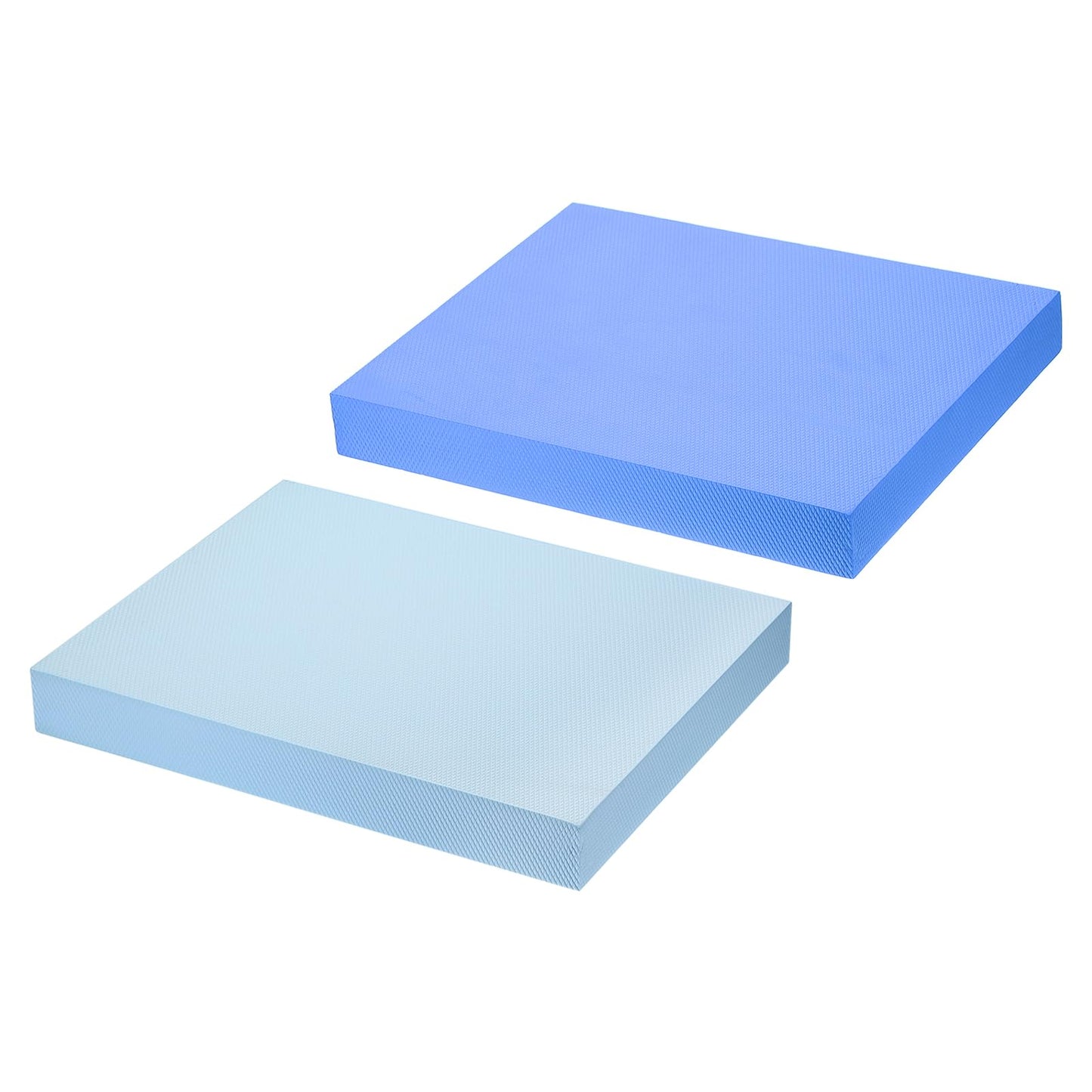 PATIKIL Balance Pad 15.7x13x2 Inch, 2 Pack Non-Slip TPE Foam Pad Cushion Exercise Yoga Mat Knee Pad for Fitness Stability Core Training Stretching, Sky Blue/Pale Blue