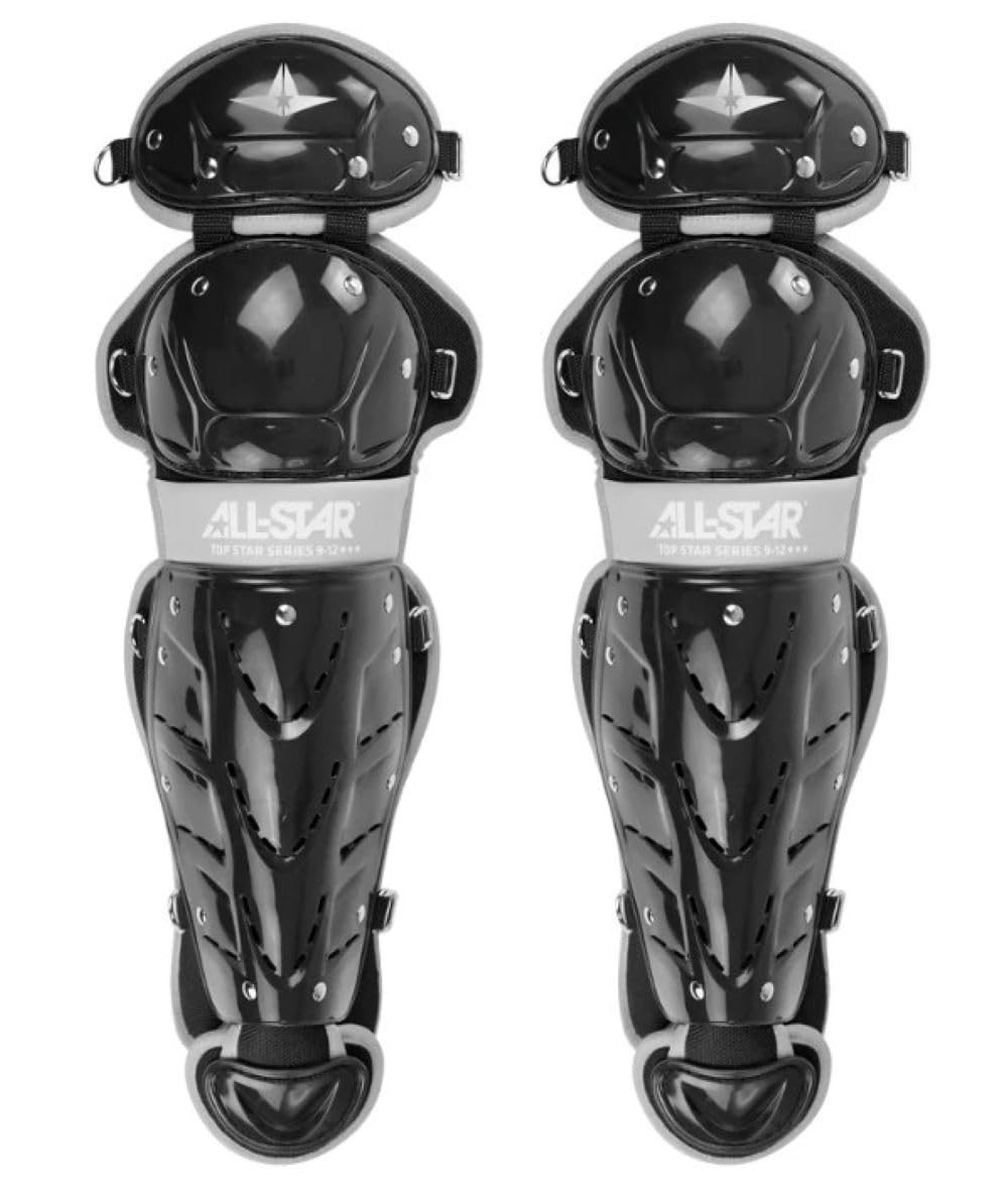 All-Star Top Star Series Baseball Catching Equipment Kit, Meets NOCSAE Standard - Ages 12 to 16, Black