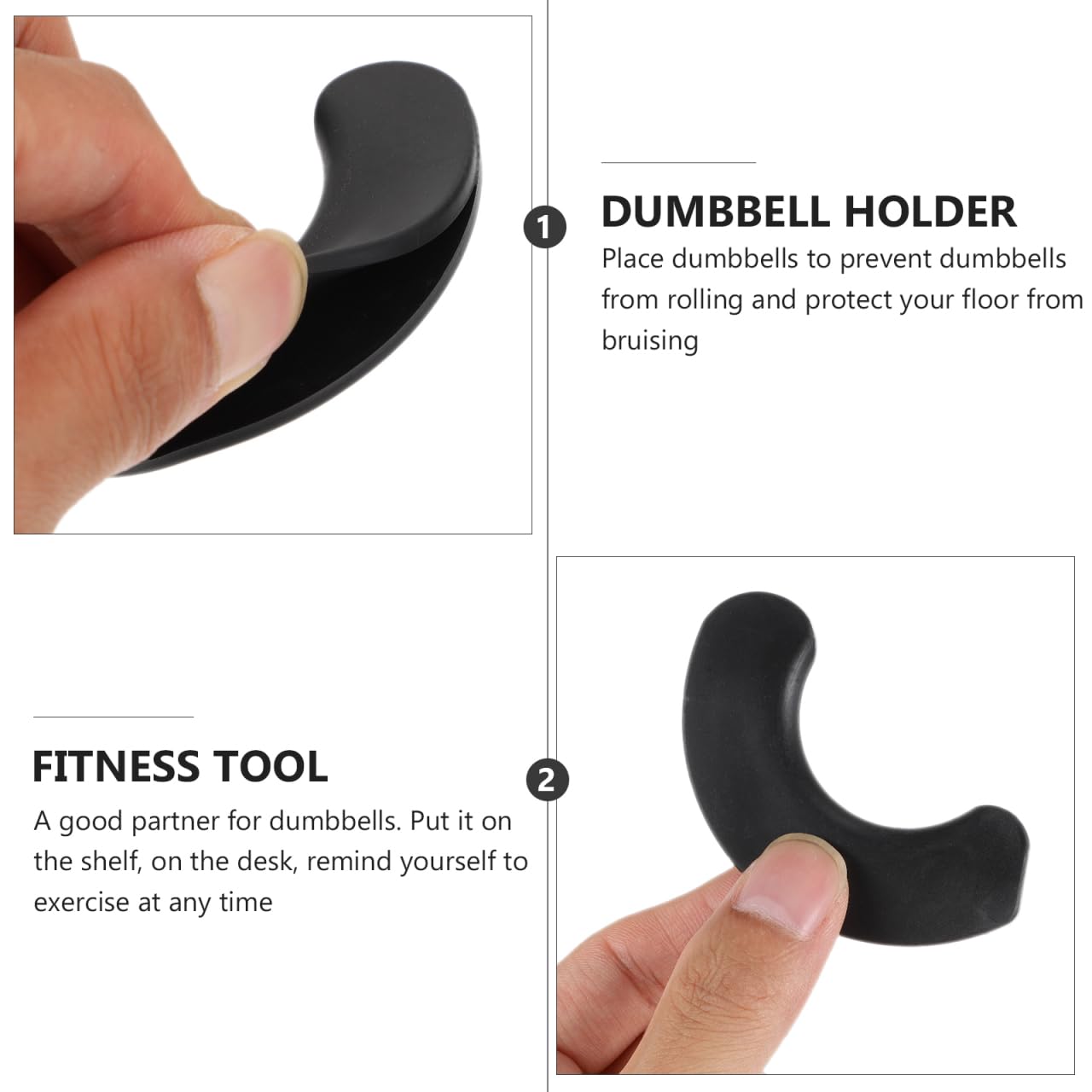 BESPORTBLE Deadlift Jack 20pcs Dumbbell Pads Practical Dumbbell Holders Replacement Parts Exercise Equipment Home Gym Fitness Supplies Black Powerlifting Chock
