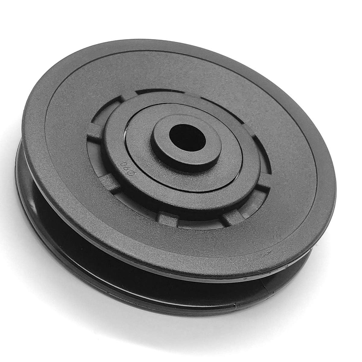 Profelinx 90mm Pulley Wheel Bearing Nylon - Grooved Edge Wearproof Pulleys for Cable Machine Part Home Gym Smith Machine Attachment Weight Lifting Door Garage