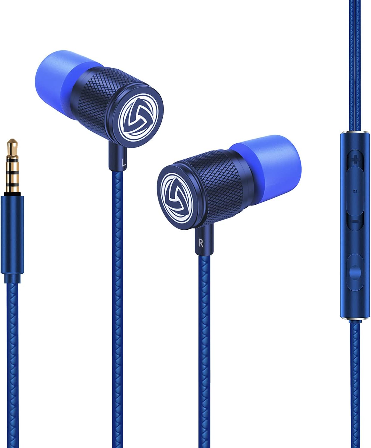 5 LUDOS Ultra Wired Earbuds in-Ear Headphones, Years Warranty, Earphones with Microphone, Noise Isolating Ear Buds