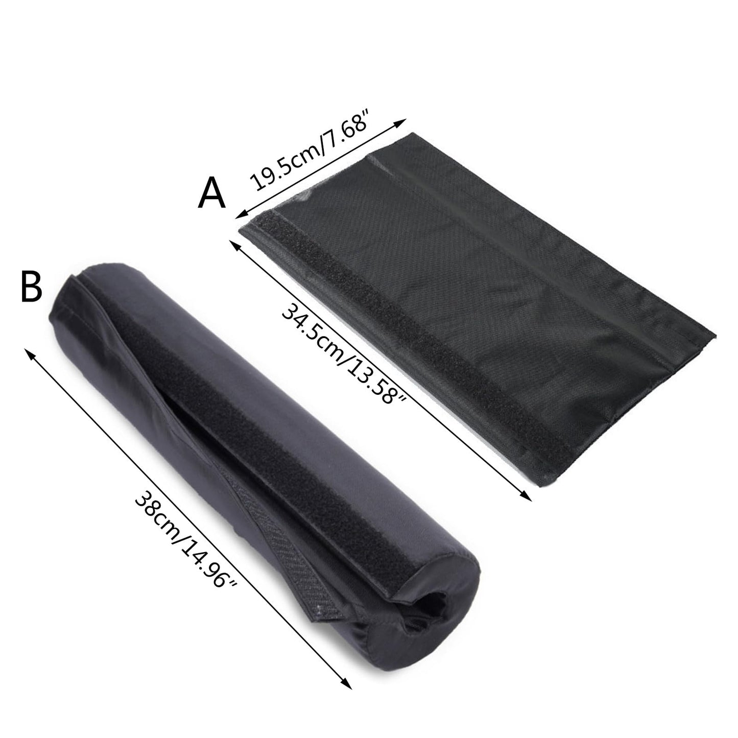SUQIKMX Barbell Squat Pad, 2-Pack Thick Foam Barbell Shoulder Pad | Universal Fit for Most Standard Barbells | Protective Cushion for Neck & Shoulders | Lightweight for Gym, Home & Travel (L-Thick)