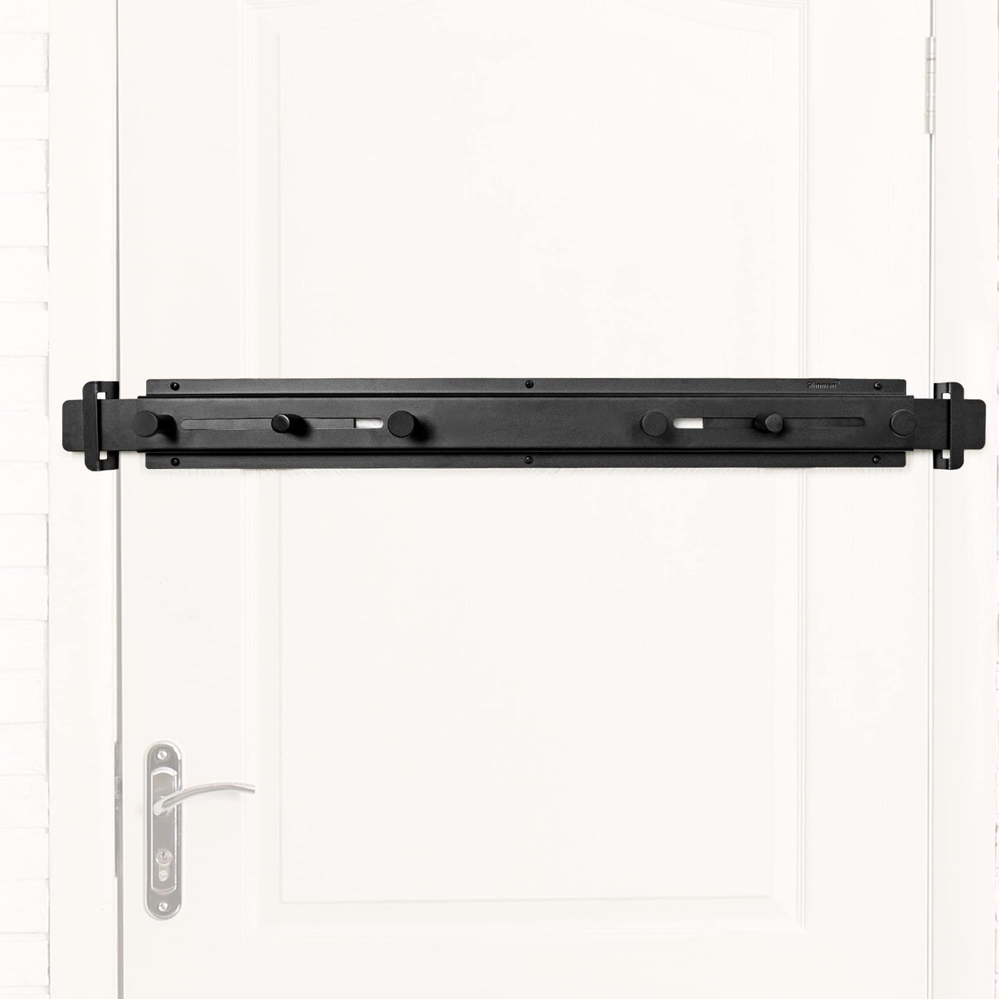 Sihnman Door Bar Lock - Patented Door Barricade Security Bar - Home Safety Improvement, Door Reinforcement, Childproof, Break-in Prevention - Premium Grade Steel Door Mount for 26''-37'' Wide Doors