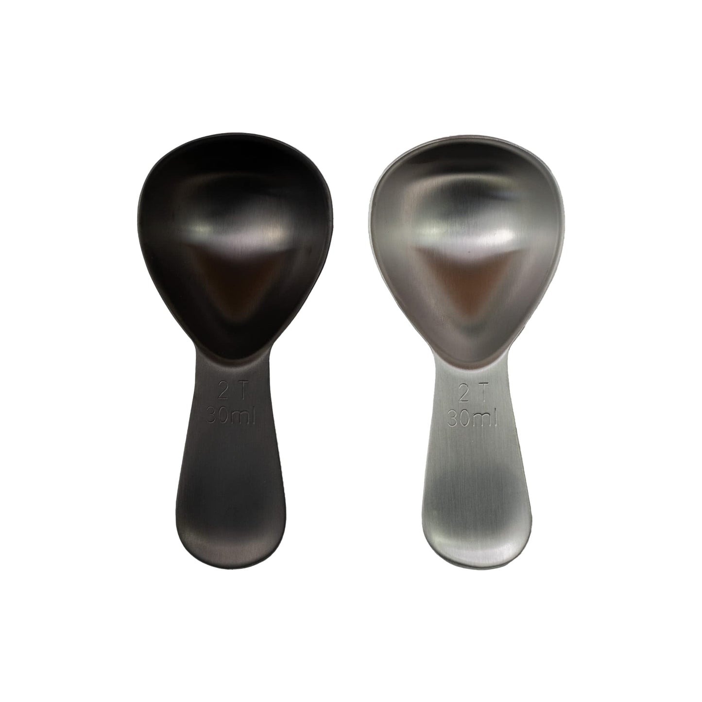 Coffee Scoop 2 Tbsp – Brushed Black, Stainless Steel – Precise Measuring Spoon for Coffee, Tea & More – Ergonomically Balanced Handle – Fits Inside Airscape® Canisters