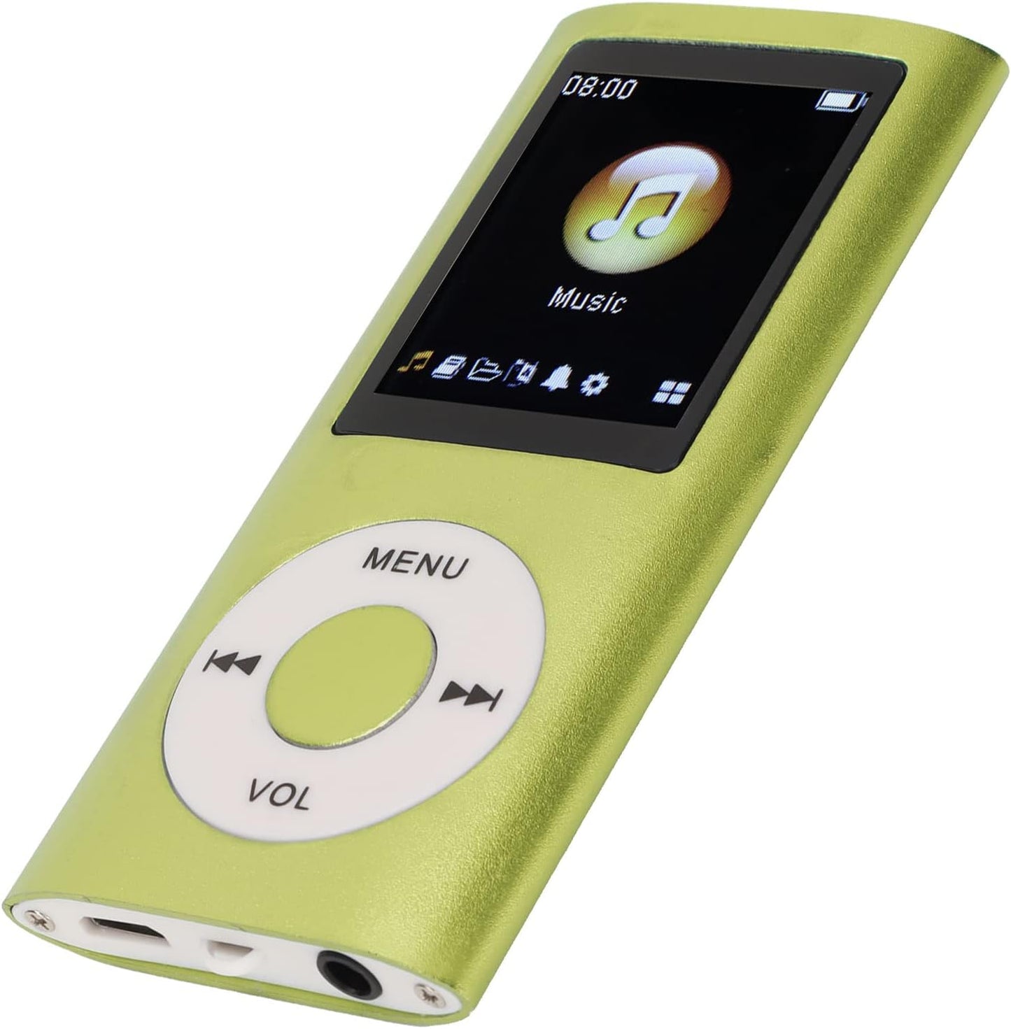 Zopsc MP3 1.8 Inch 64GB 200mAh Portable Player, Lossless HiFi Music Player with LCD Screen, Supports Memory Card