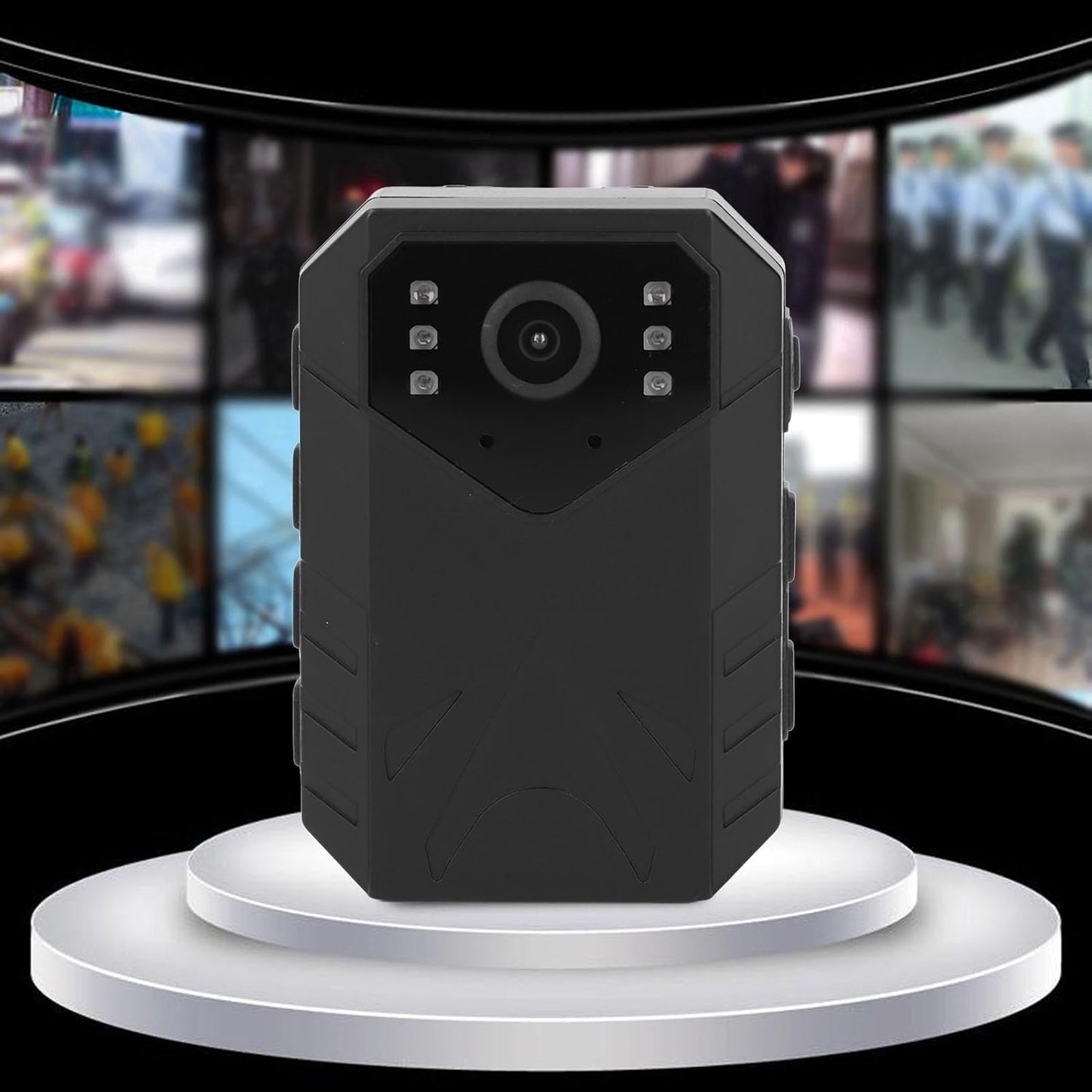 Yunseity 4K 2 Inch Body Camera, Body Worn Camera Law Enforcement Camera with TFT Color Screen, Night VisionVideo