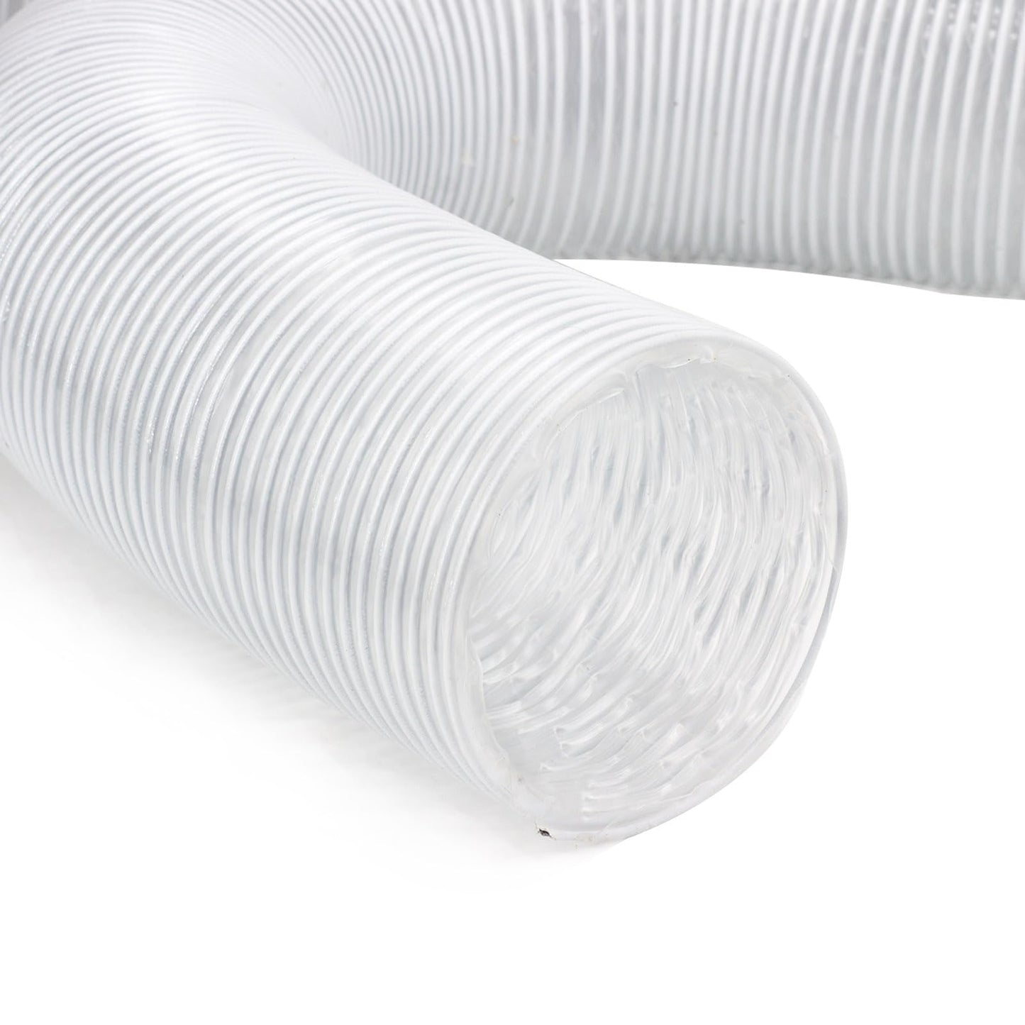 JUYO VONSAN 8 inch Dust Collection Hose 10ft Heavy Duty Flexible PVC Dust Collector Hose With Clamps (PVC, 8IN-10FT)