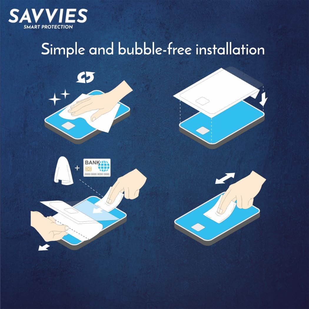 savvies 6-Pack 2023 Screen Protection Film Compatible with Toyota C-HR Infotainment Screen Protector Ultra Clear