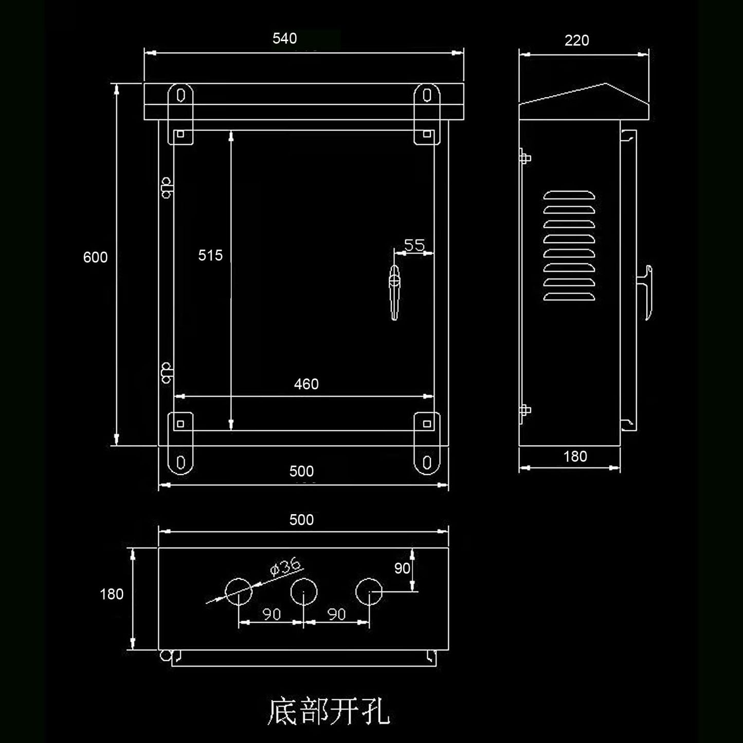 GERSIK 304 Outdoor Stainless Steel Electrical Box Enclosure, IP67 Waterproof Junction Box, Weatherproof Nema Enclosure Box, Wall-Mounted Project Boxes for Electronics with Insulation Mounting Plate