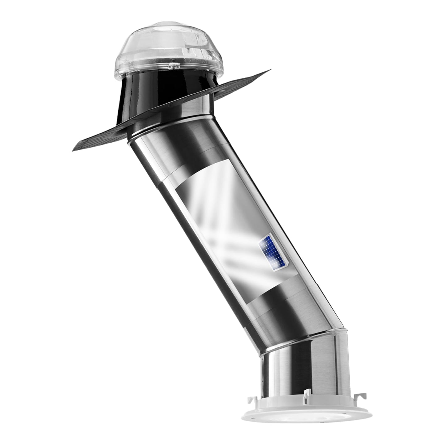 Solatube® 160 ISn 10-inch Tubular Skylight with Integrated Solar NightLight – 40-inch Reach for Bathrooms & Hallways – Includes 2 x 20 Extension Tubes