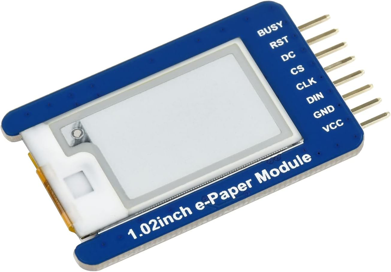 waveshare 1.02inch Pi4B/3B+/3B/2B/B+/A+/Zero/Zero 2W 12880 E-Ink Display Module Compatible with Raspberry W/WH/Zero