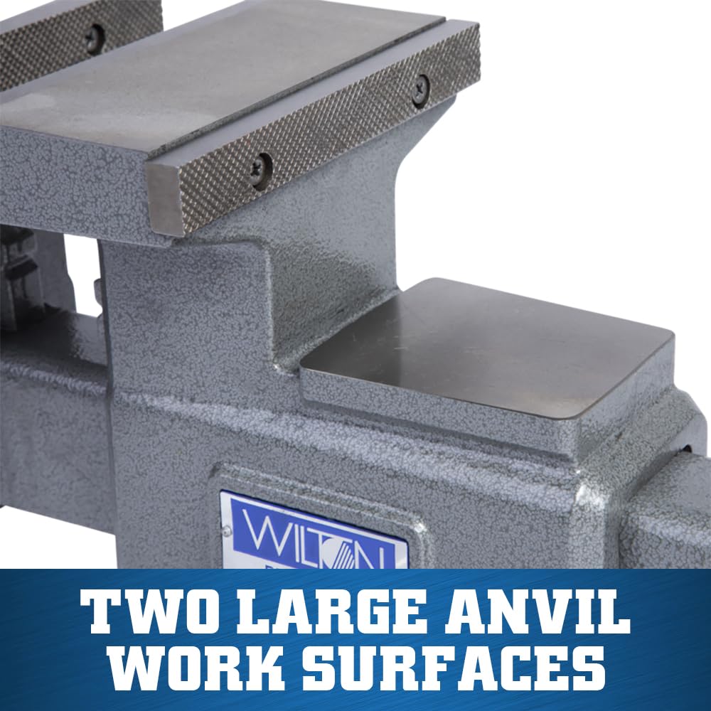Wilton Reversible Bench Vise, 6-1/2" Jaw Width, 7-1/4" & 12-3/4" Jaw Opening, 4" Throat (Model 4650R)