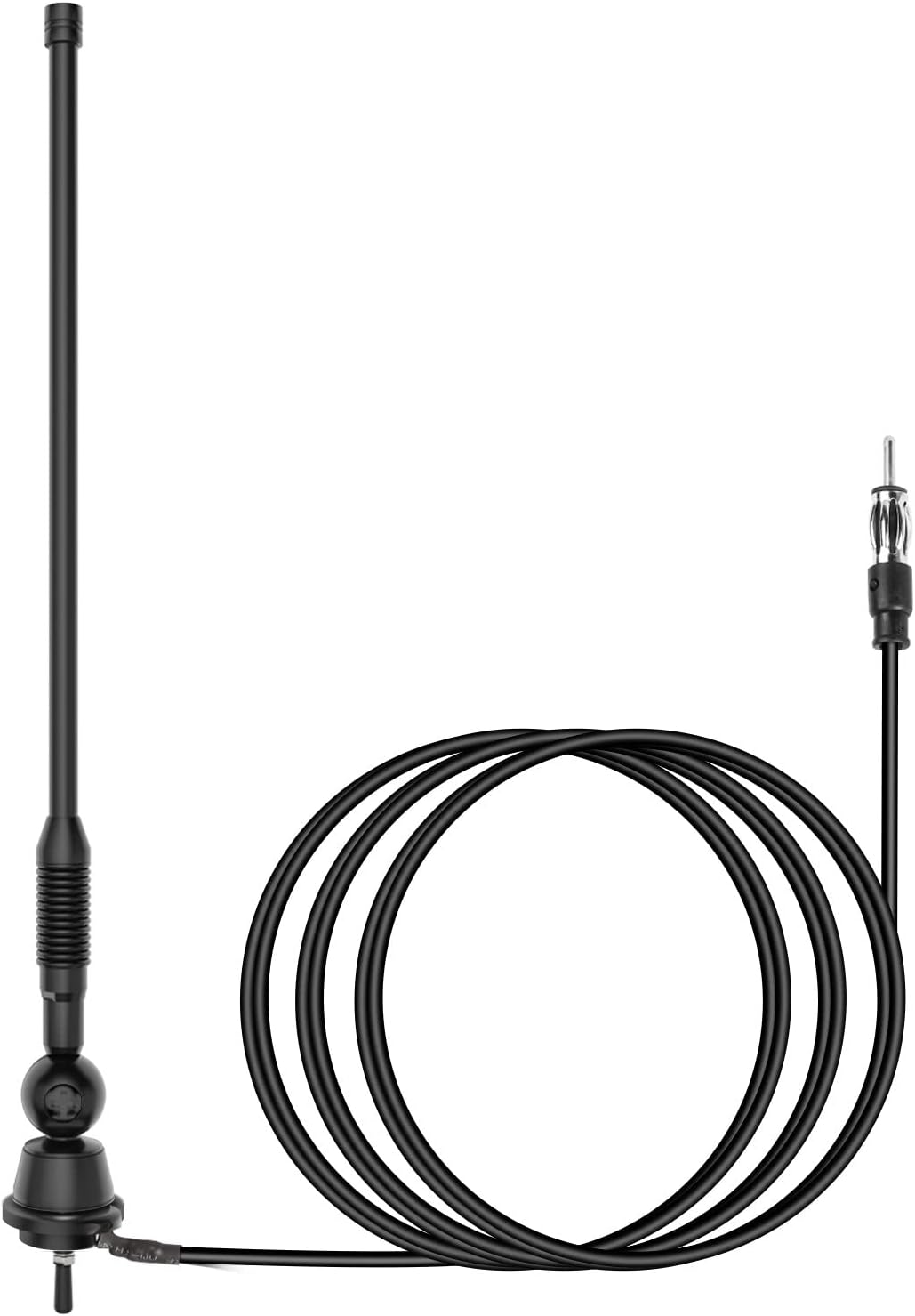 JSZAAHZ Waterproof Marine Antenna AM FM Golf Cart ATV UTV RV Car Stereo, Boat Mast Flexible radio antenna for Truck