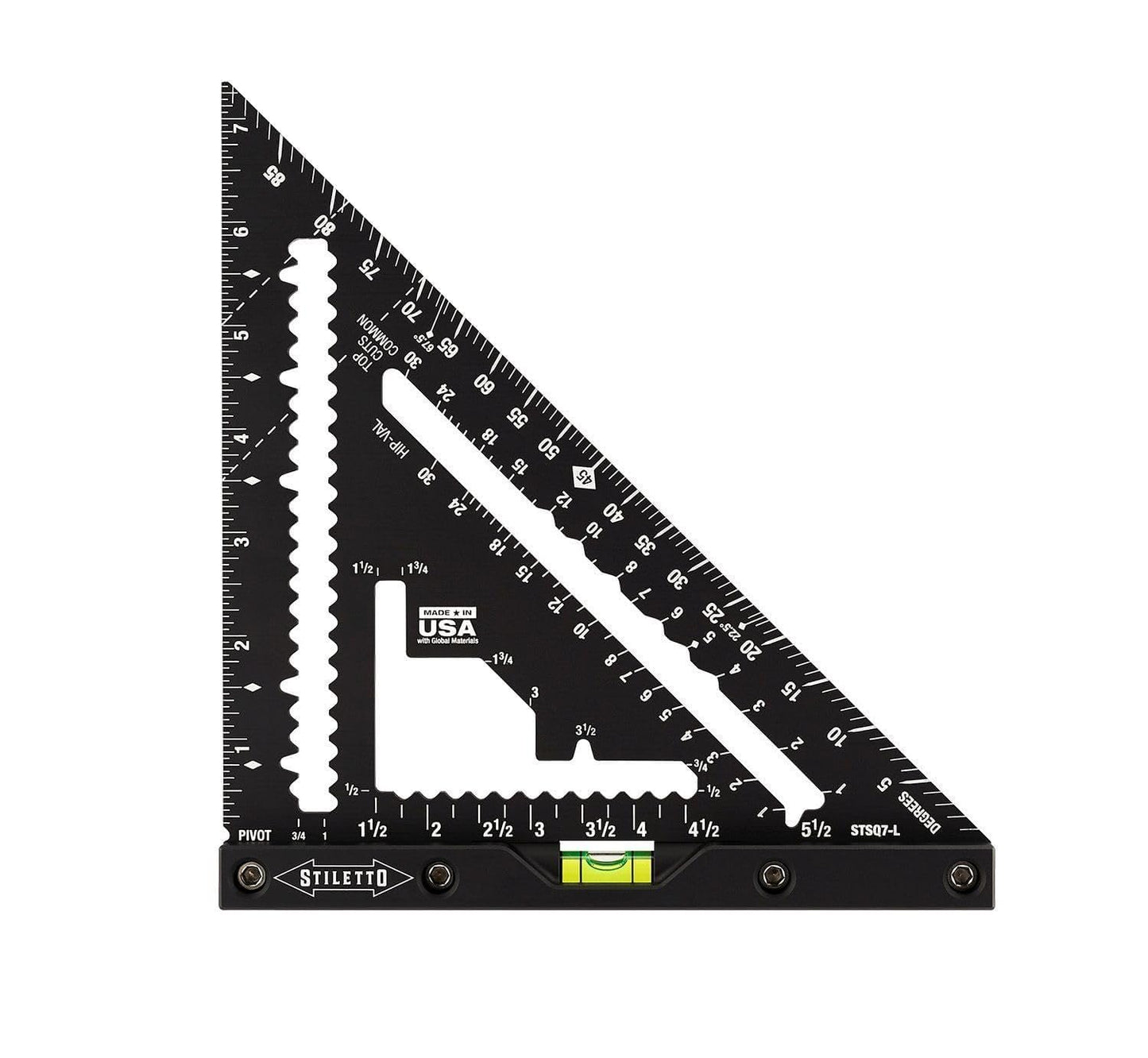7 in. Carpenter Square with Level