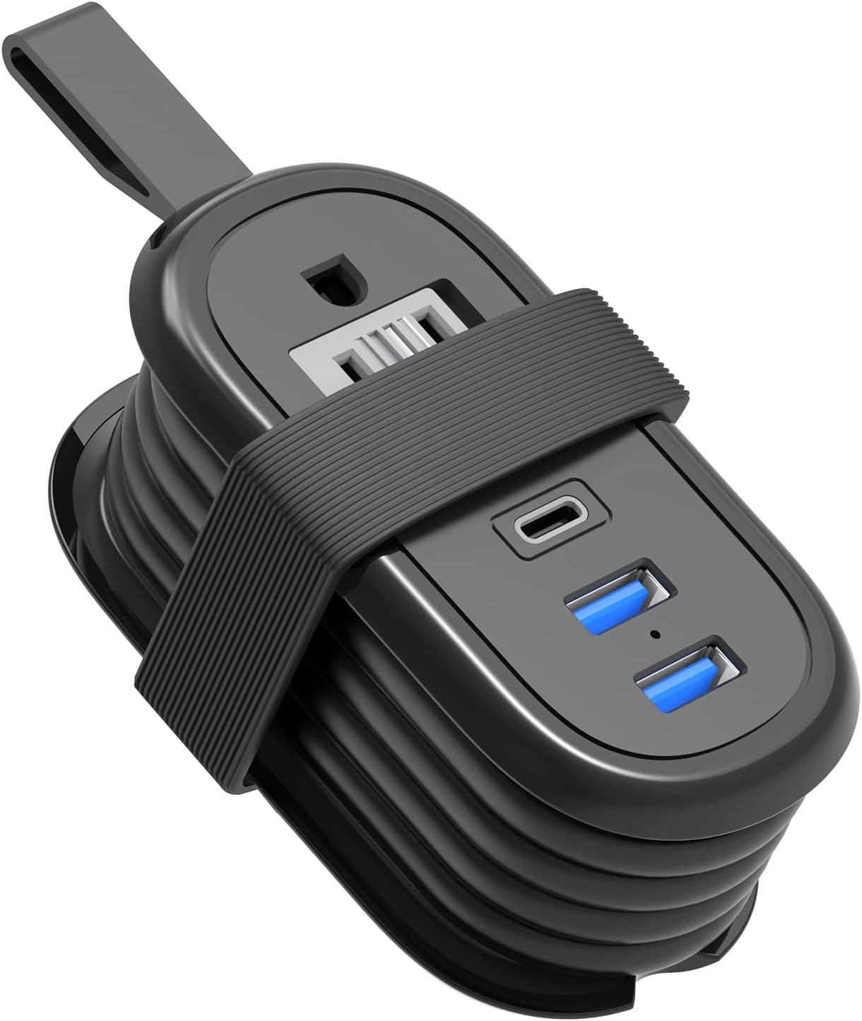 BEVA 4FT 2 3 (3.4A Travel Power Strip with USB C Ports, Extension Cord, Outlets, USB Ports, Cruise Ship Essentials