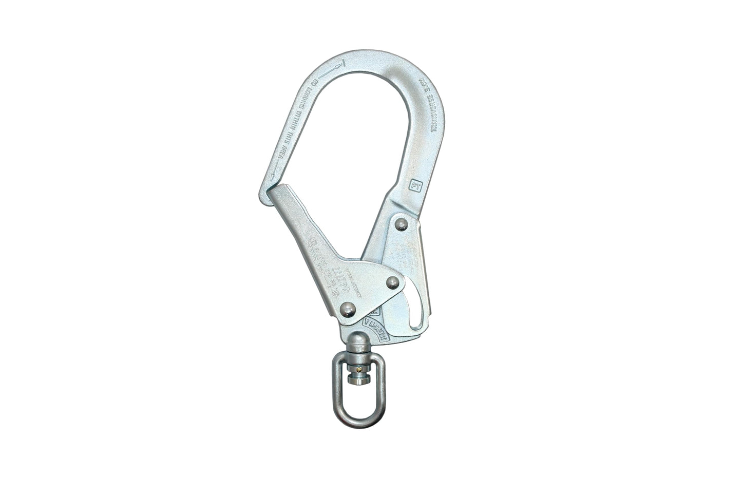 AFP Demon 11 FT Single Leg Self-Retracting Lifeline Cable Retractable | Steel Locking Pelican Rebar Hook | Safety Yoyo Fall Protection Arrest Limiter | Construction Industrial | OSHA & ANSI Rated SRL
