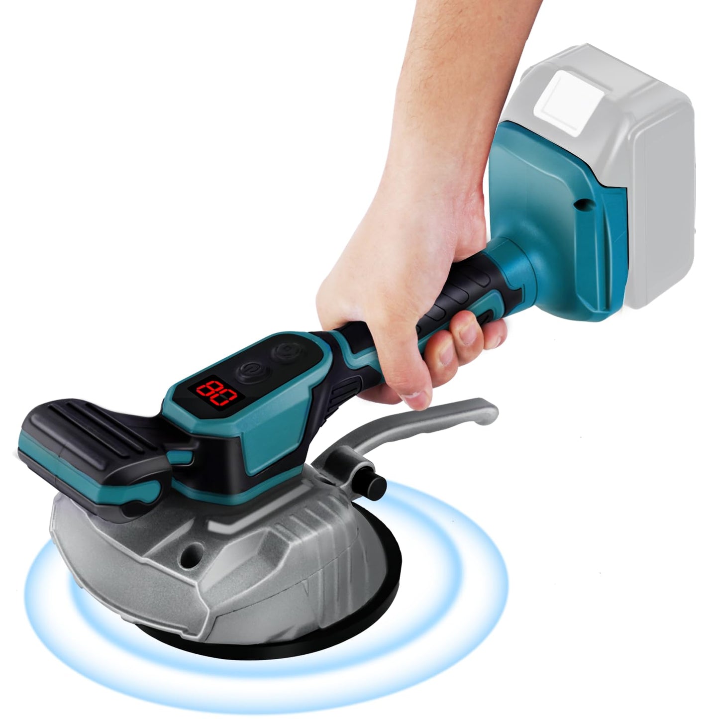 "YJINGRUI 1pcs Tile Vibration Leveling Machine, for Makita 18V Max Battery & 1pcs Manual Tile Cutter 48"", Precise Ceramic Tile Cutting Tool"