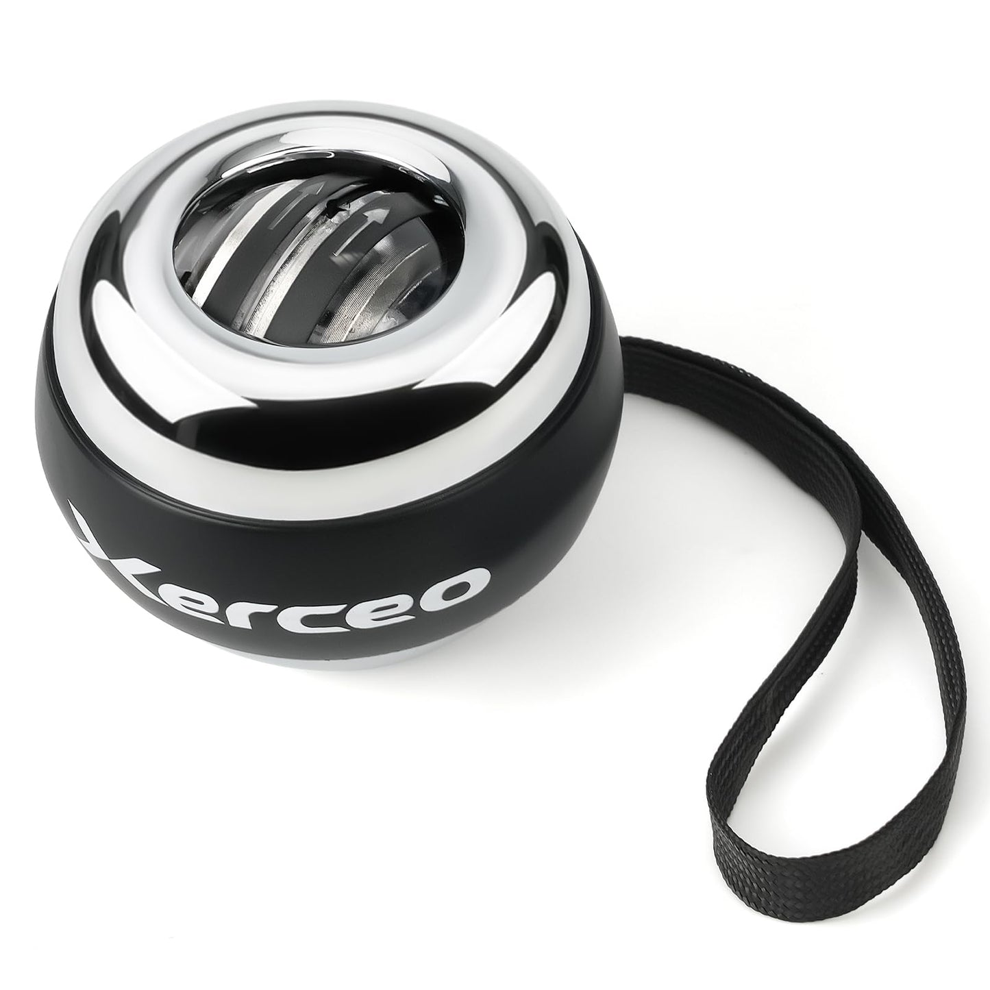 Xerceo Auto-Start Wrist Gyro Ball, All Metal Wrist and Forearm Trainer with LED Light, Gyroscopic Hand Exerciser for Grip Strength, Includes Storage Bag