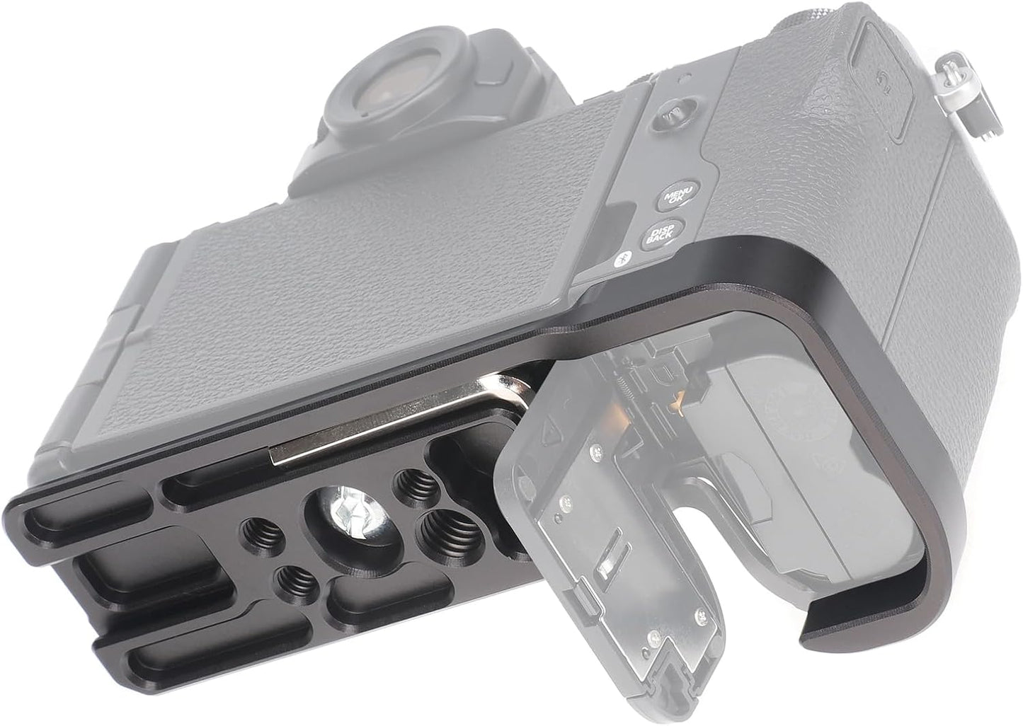 FocusFoto X-S20 Quick Release Baseplate QR Plate Mount for Fujifilm Mirrorless Camera, Compatible with Arca-Swiss