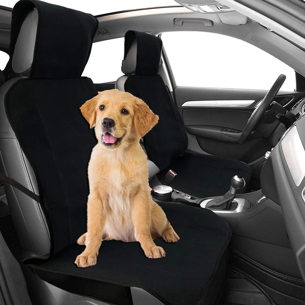 Big Ant Neoprene Waterproof Car Seat Cover, Sweatproof Auto Front Seat Protector for Post-Workout Gym, Running, Beach & Pets, Universal Non-Slip Fit for SUV/Truck, Won't Stick to Skin (Black, 1 PC)