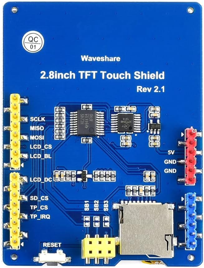 waveshare 2.8 inch 320240 TFT Resistive Touch LCD Shield Resolution Display Screen Module