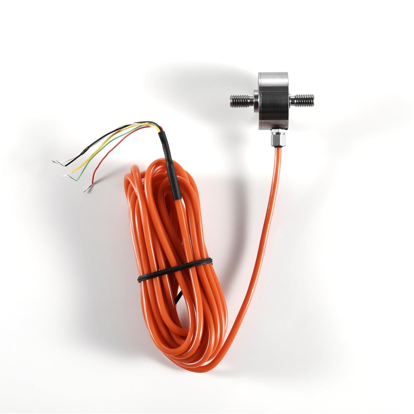 Load Cell Force Sensor, 0.1% High Precision Stainless Steel Tension Compression Sensor for Industrial Weighing & Force Measurement with 3m Cable (0-50kg)