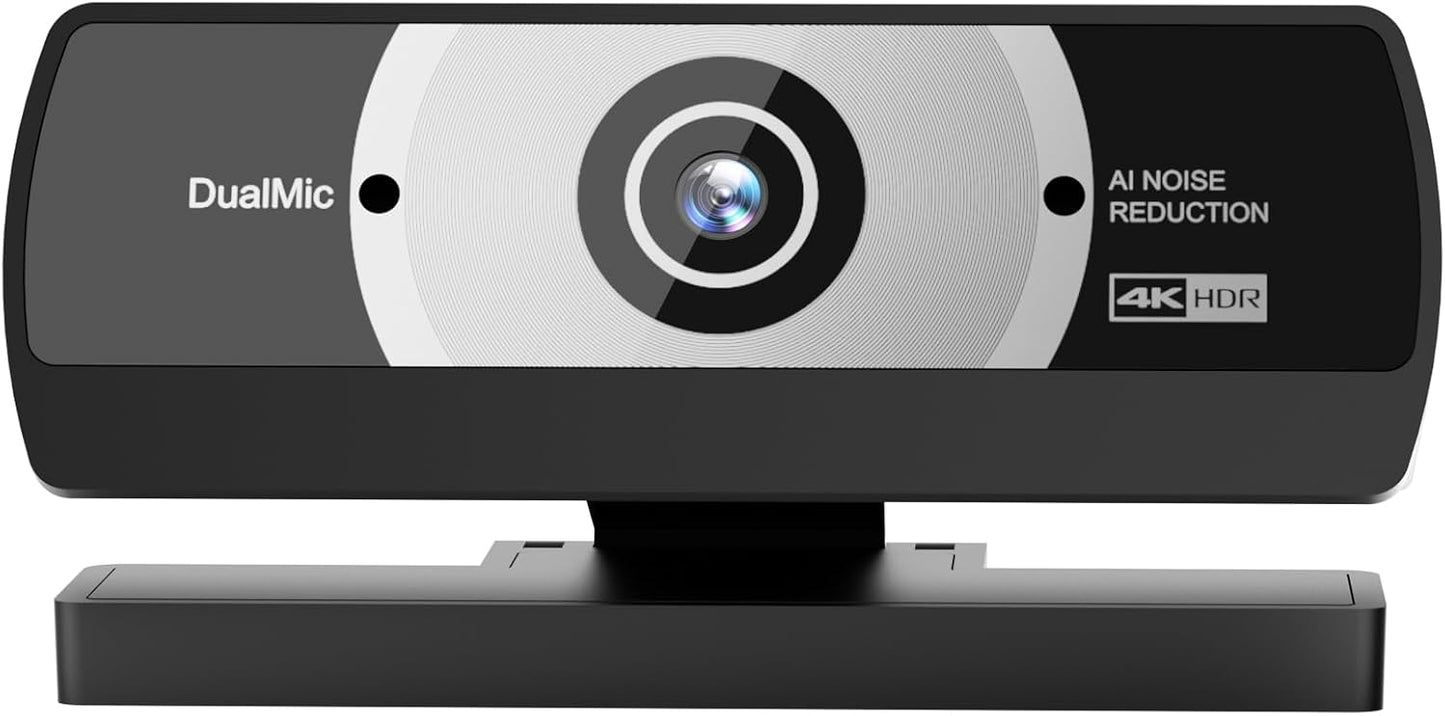 Diccik 4K 24MP Webcam with Microphone, Ultra HD Web Cam for Desktop Computer, Streaming Camera for PC with Auto Light