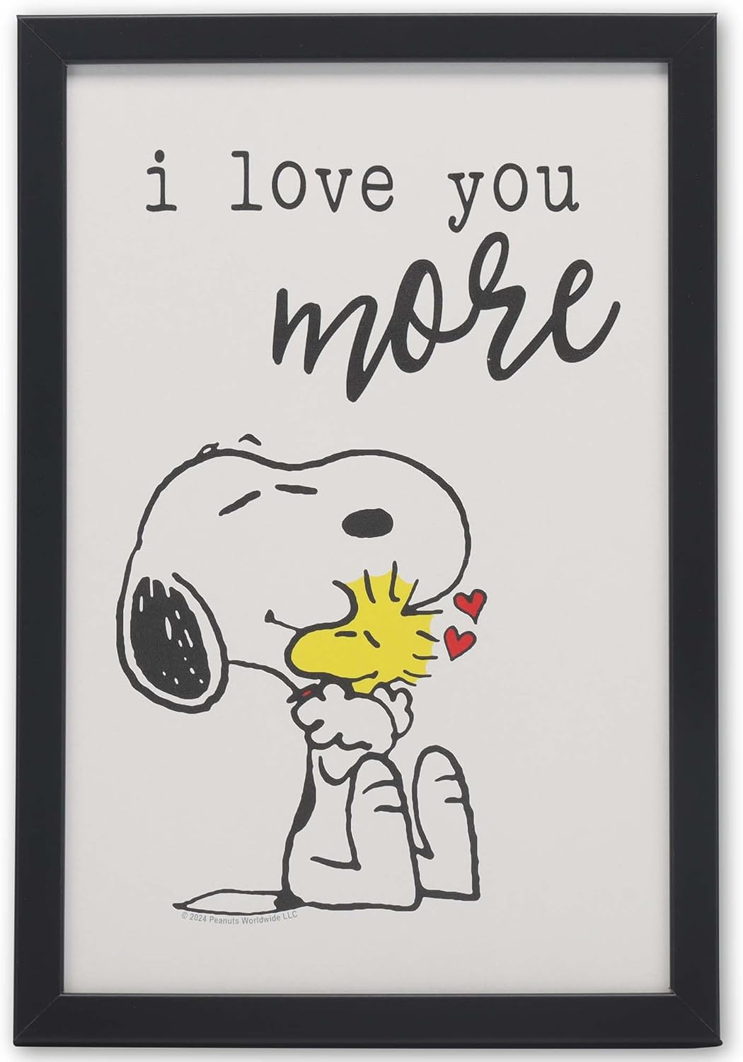 Peanuts Snoopy and Woodstock Wall Decor - Adorable Framed Picture for Home Decoration