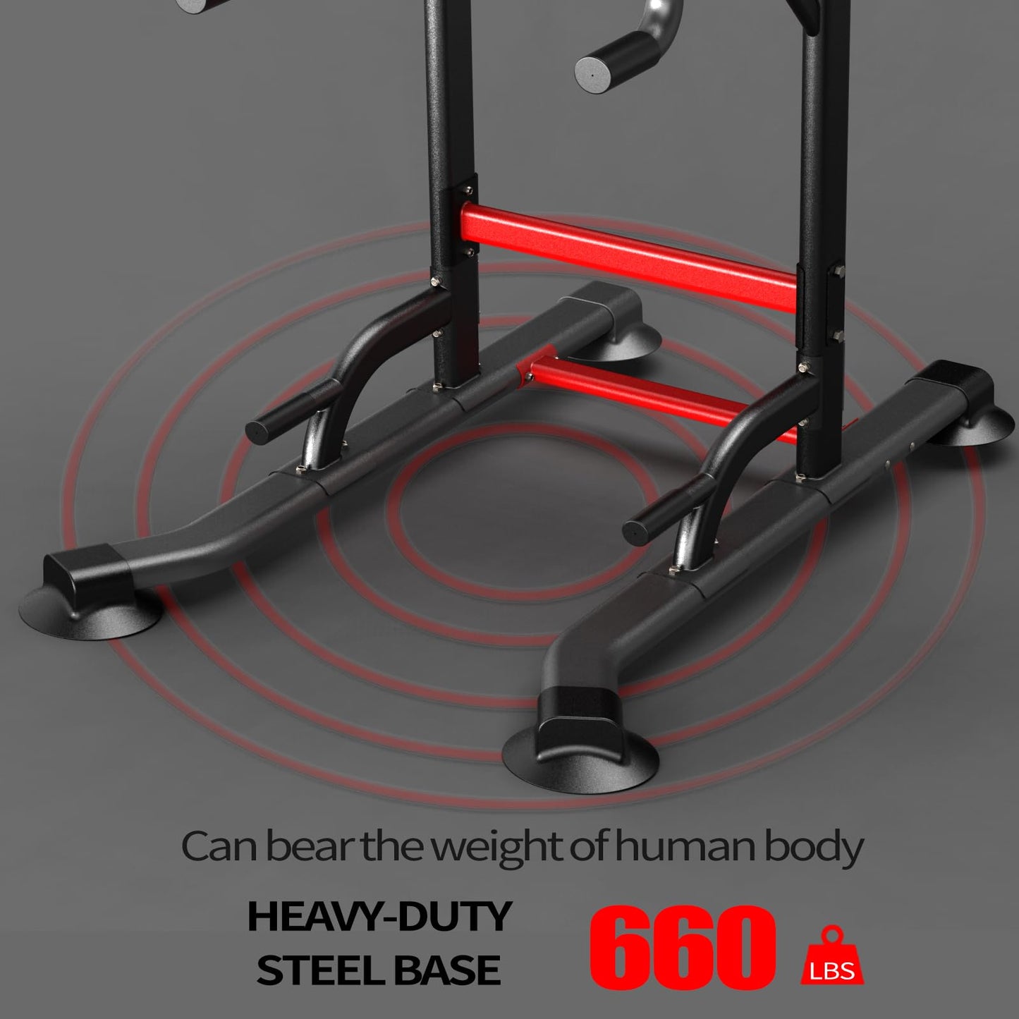 K KiNGKANG Adjustable Power Tower for Home Gym - Multifunctional Pull-Up & Dip Station for Strength Training