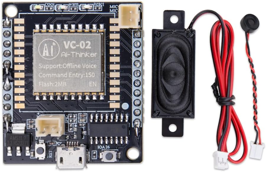 Comidox 1Pcs VC-02-Kit Voice Control Module Intelligent Offline Speech Module for Smart Home Devices & Lighting Voice