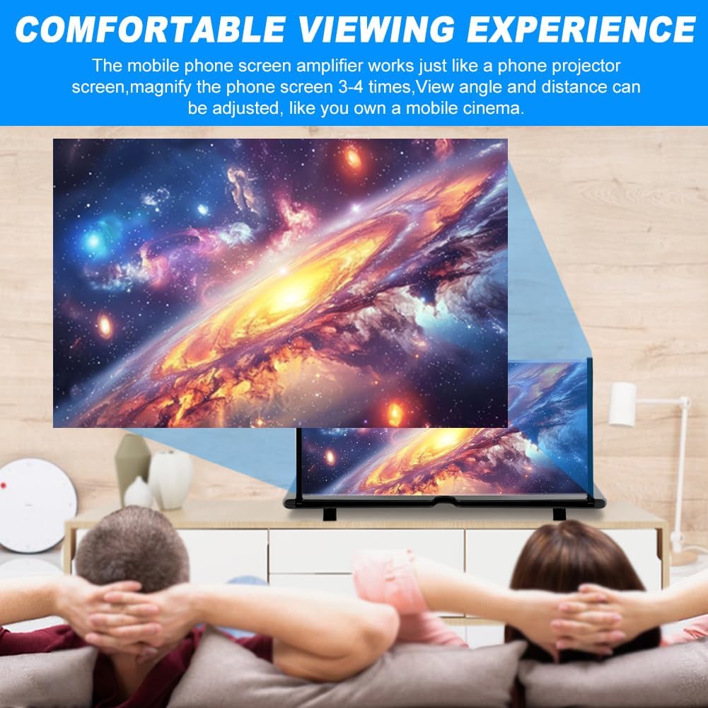 Bibabala Amplifier,3D Gaming(Size:18") Screen Magnifier HD Mobile Phone Magnifier Projector Screen