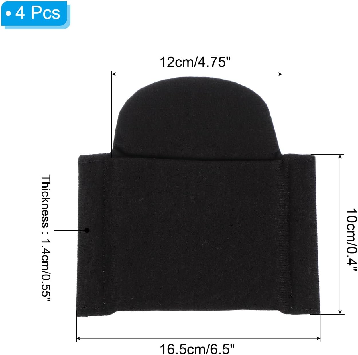 4Pcs 6.5"x6.3"x0.55" PATIKIL Camera Bag Divider, Shockproof Camera Bag Inserts Separator Pad Protective Lens for Nikon