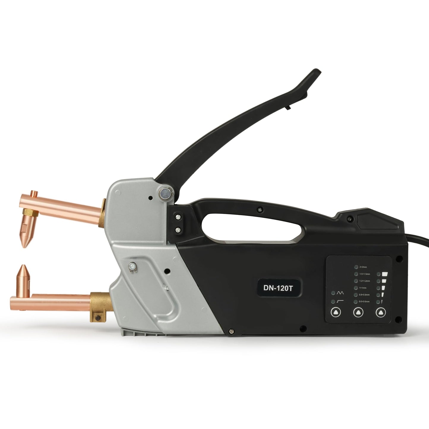 U.S. Solid Portable Spot Welder Welding Parameters Adjustable, 2+2mm Metal Sheet Spot Welding Machine with Handheld Welding Tip Gun, 110V Single Phase