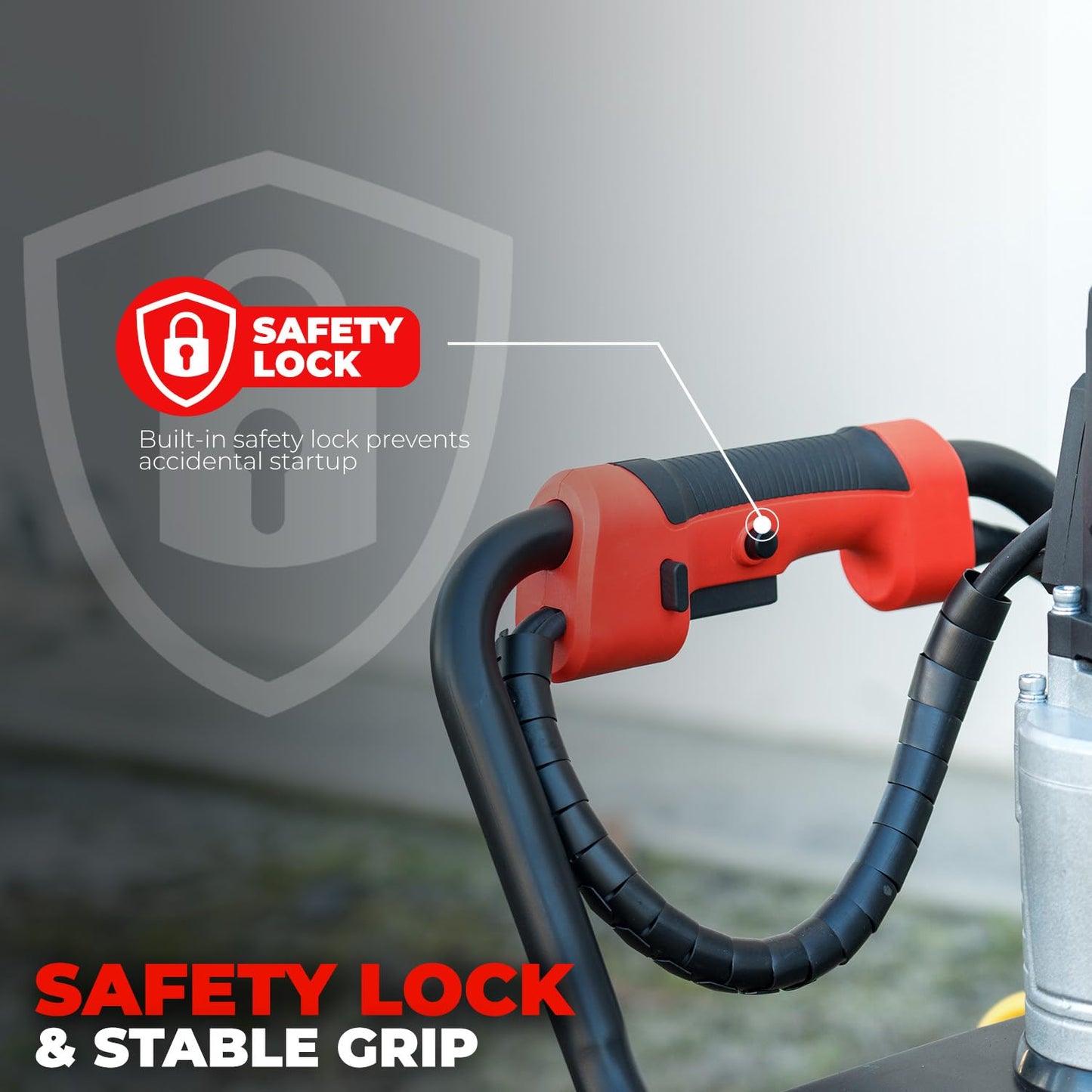 XtremepowerUS 1500W Electric Post Hole Digger Earth Auger with Reverse Function Dig Hole Fence Post Hole Digging, Tree Planting Include 6" Digging Auger Bit, 3/4" Shaft
