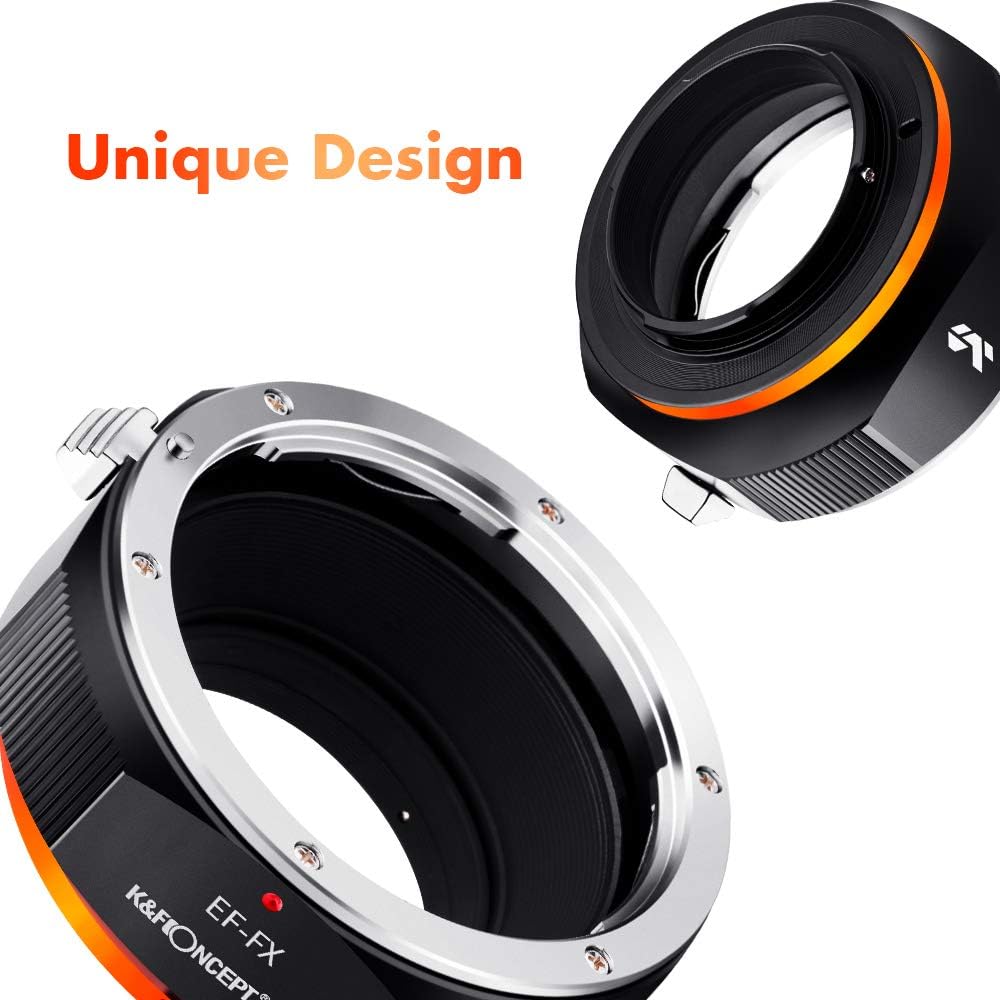 K&F CONCEPT X-Pro1 Lens Mount Adapter for EOS EF/EFS Lens to FujiFX Mount X Camera X-Series Mirrorless Cameras
