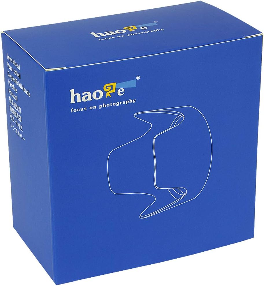 24-105mm f3.5-5.6 EW-83M Haoge Bayonet Lens Hood for Canon EF is STM Lens Replaces Canon
